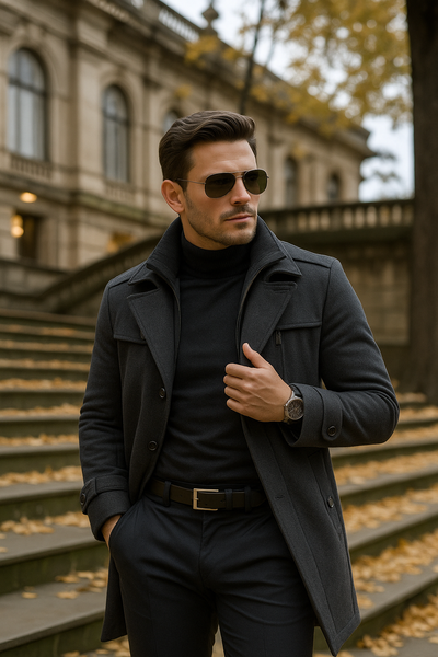 Giovanni™ | Cappotto in Lana Mezza Lunghezza