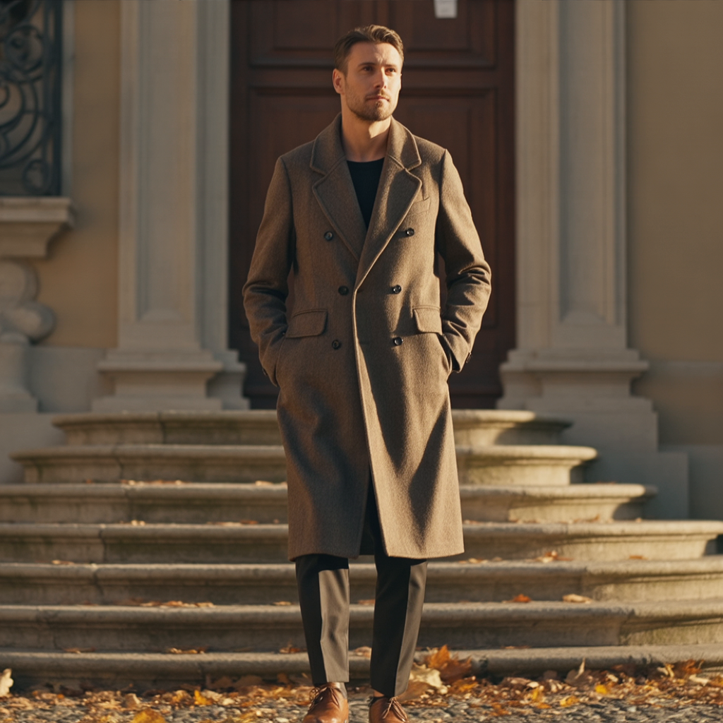 Domenico™ | Cappotto in Lana a Doppio Petto