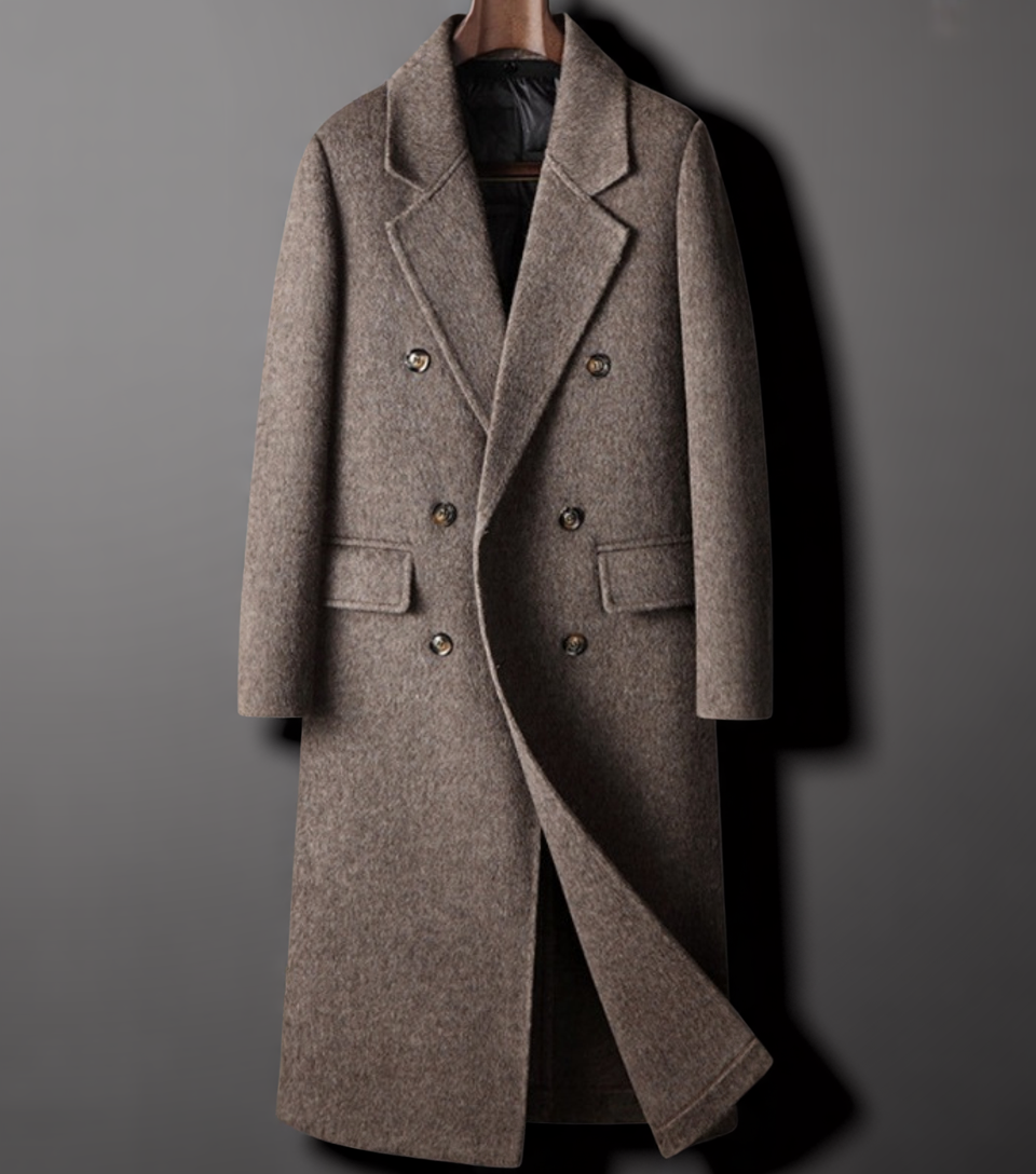 Domenico™ | Cappotto in Lana a Doppio Petto
